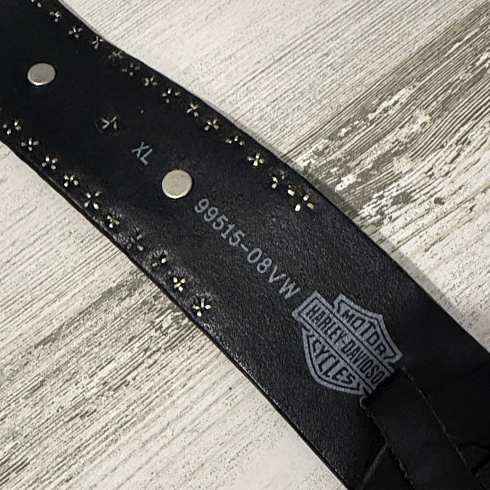 Harley-Davidson Black and Silver Men's Belt Size XL - Picture 5 of 10